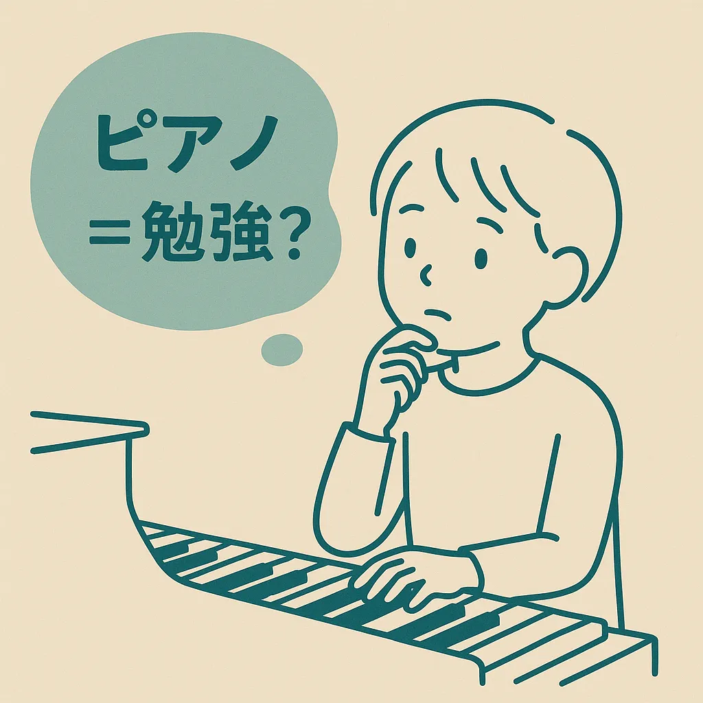 ピアノ＝勉強？？？